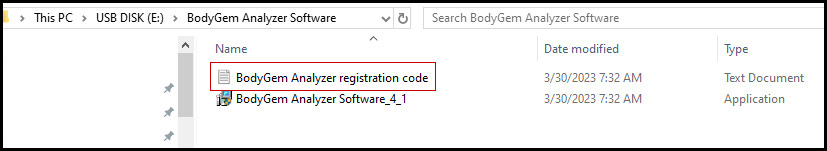 BodyGem And MedGem Analyzer Software On USB Drive with registration code
