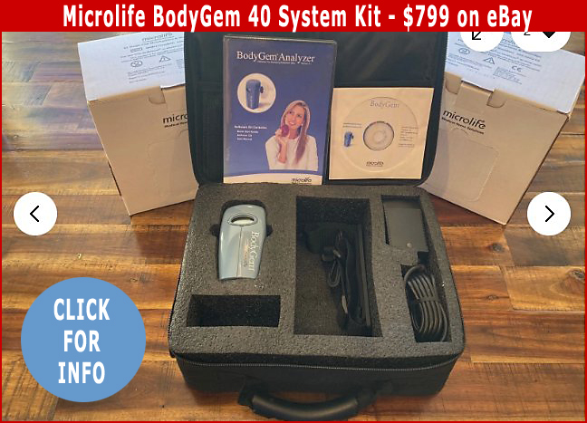 eBay Microlife BodyGem RMR Tester 42-Use Starter Kit w/ Filters & Analyzer Software